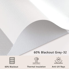 Bringnox Motorized Zebra Roller Blinds 60% Blackout