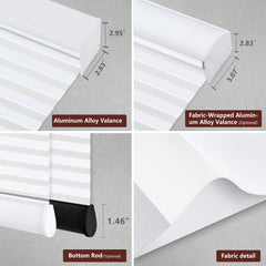 Bringnox Motorized Zebra Roller Blinds 100% Blackout