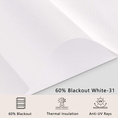 Bringnox Motorized Zebra Roller Blinds 60% Blackout